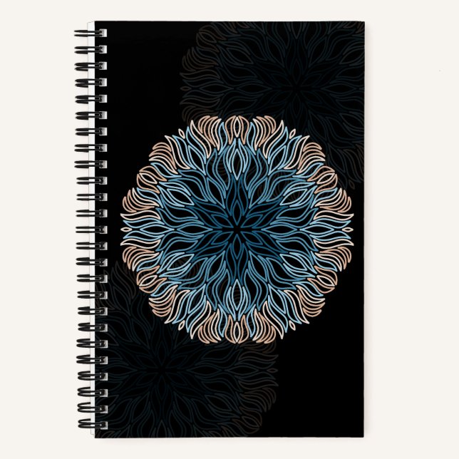 Sand and Sea Mandala  Notebook (Front)