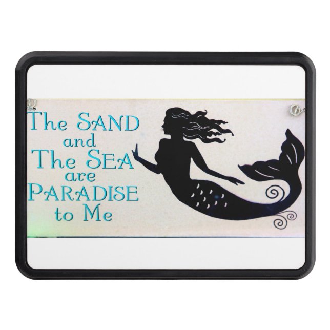 sand and sea mermaid trailer hitch cover (Front)