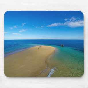 Sand Bar And Dhow   Ibo Island, Mozambique Mouse Pad