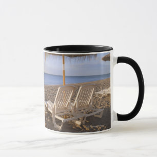 Sand Beach Chairs with Umbrella Mug