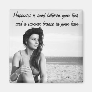 Sand Between Your Toes Quote Magnet