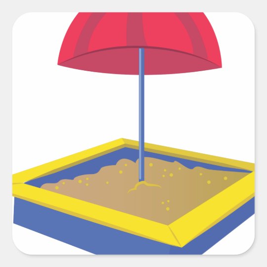 Sand Box Square Sticker