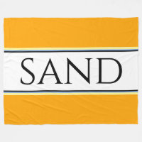 SAND Bright Golden Yellow White Racing Stripes