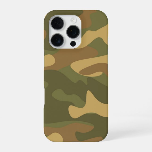 Sand Brown Camo iPhone Case (Back)