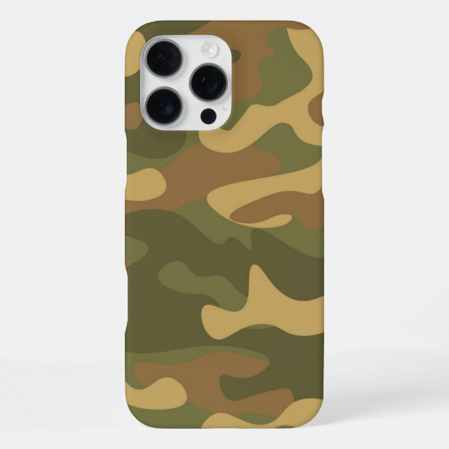 Sand Brown Camo iPhone Case (Back)