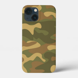 Sand Brown Green Camo iPhone 13 Mini Case