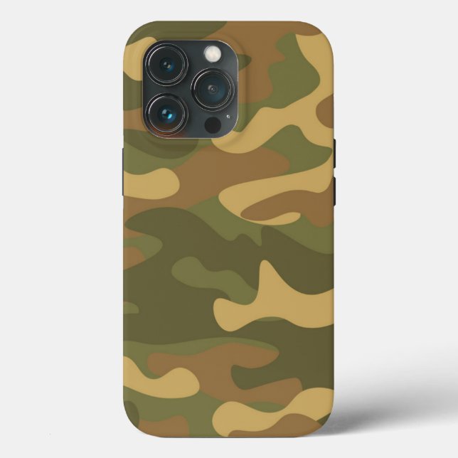 Sand Brown Green Camo Case-Mate iPhone Case (Back)