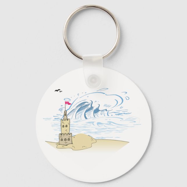 Sand Castle Keychain (Front)