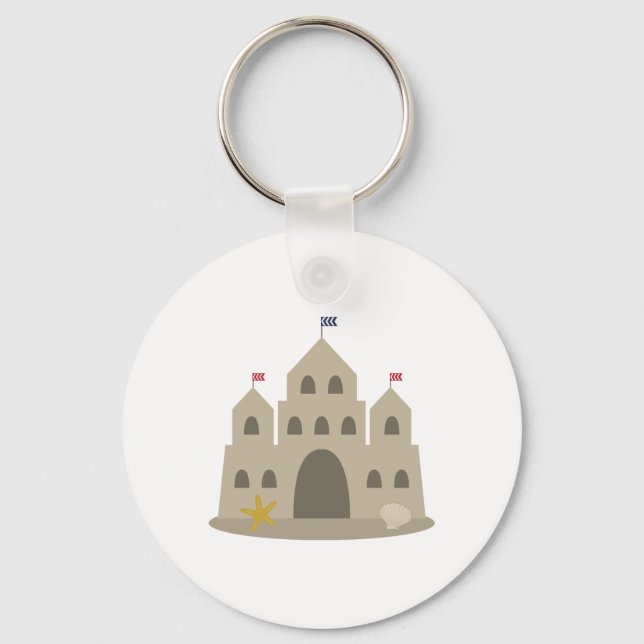 Sand Castle Keychain (Front)