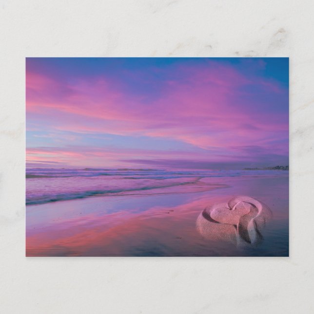 Sand Castle of Love Postcard (Front)