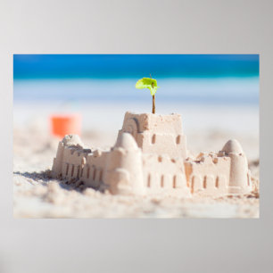 Sand castle poster
