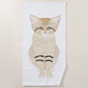 Sand Cat Beach Towel