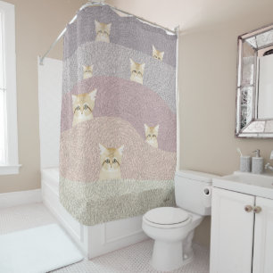 Sand Cats Shower Curtain