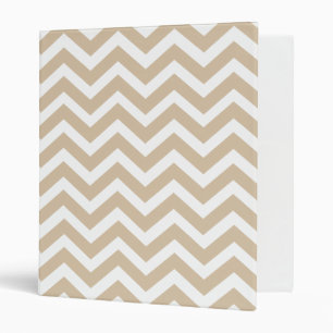 Sand Chevron Notebook binder