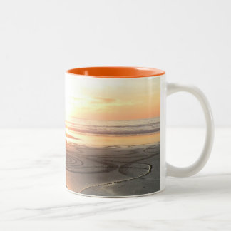 Sand Circle at Sunset Mug