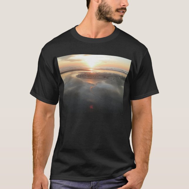 Sand Circle at Sunset Shirt #2 (Front)