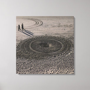 Sand Circle Canvas #4 Print