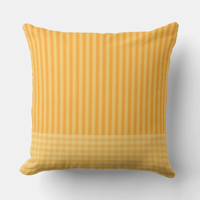 Sand colour , sandy , yellowish tone throw pillow (Front)