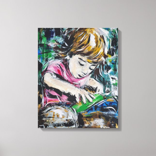 Sand concentration canvas print (Front)