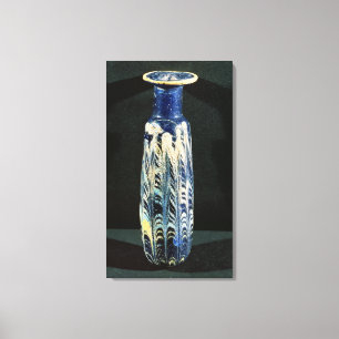 Sand-core glass unguent flask (alabastron) from Ph Canvas Print