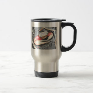 Sand Crab on Beach, Painting, travel mug