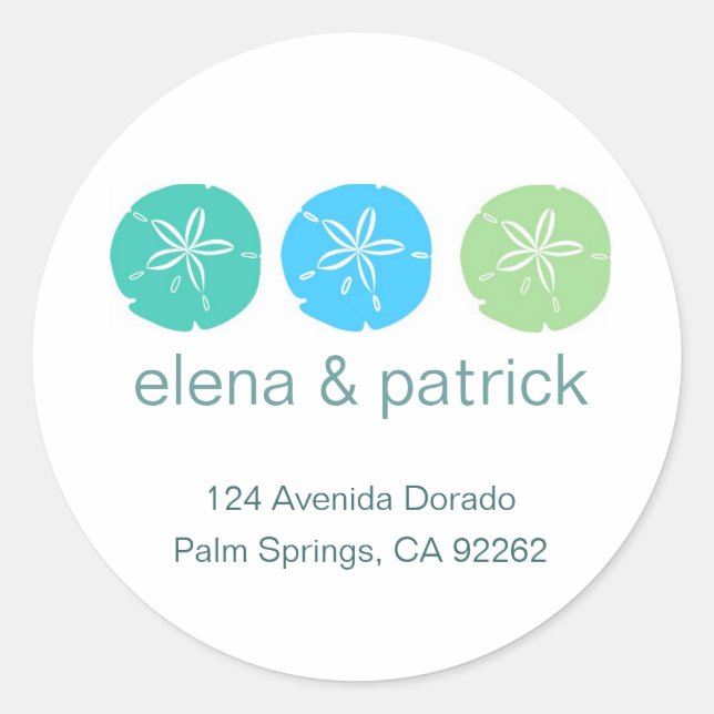 Sand Dollar Address Labels (Front)