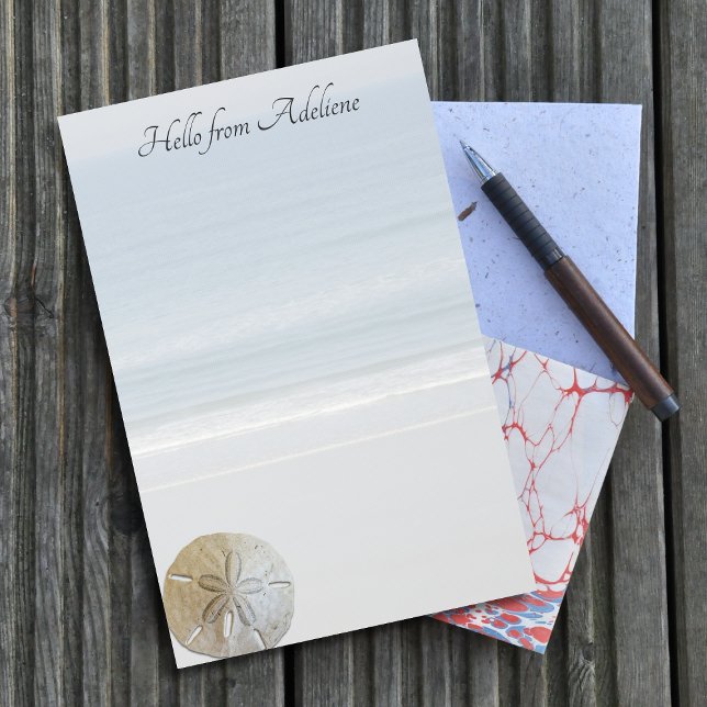 Sand Dollar Beach Background Writing Paper (Creator Uploaded)