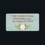 Sand Dollar Beach Coastal Christmas Label<br><div class="desc">Christmas sand dollar return address labels to coordinate with the beach Christmas cards. Personalize it for your Coastal themed Christmas! Designed by Blackberry Boulevard.</div>