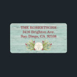 Sand Dollar Beach Coastal Christmas Label<br><div class="desc">Christmas sand dollar return address labels to coordinate with the beach Christmas cards. Personalize it for your Coastal themed Christmas! Designed by Blackberry Boulevard.</div>