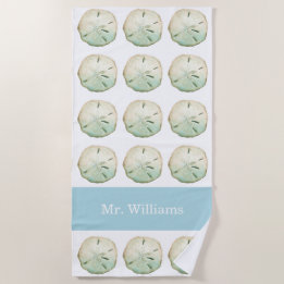 Sand Dollar Beach Custom Mr Name Beach Towel