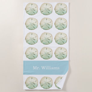 Sand Dollar Beach Custom Mr Name Beach Towel