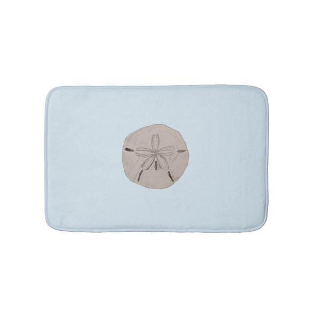 Sand Dollar Beach House Bath Mat (Front)