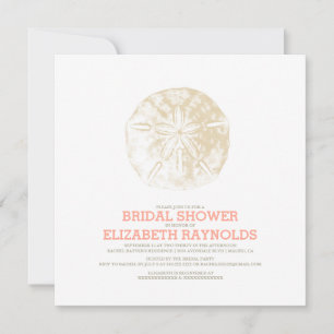 Sand Dollar Bridal Shower Invitations