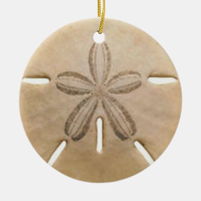 Sand dollar ceramic ornament (Front)