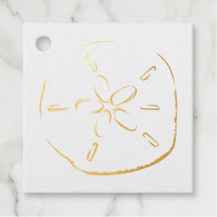 Sand Dollar Drawing Favour Tags