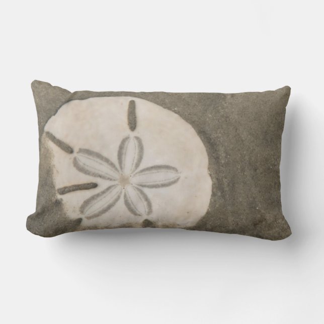 Sand dollar (Echinarachnius parma) Lumbar Pillow (Front)