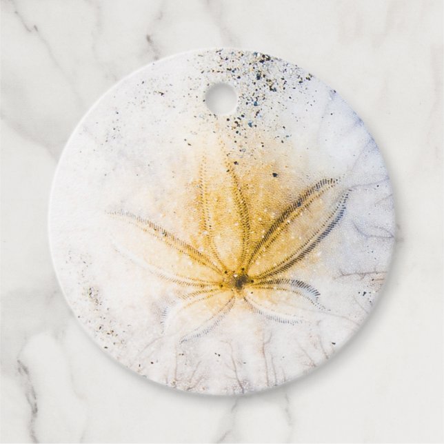 Sand Dollar Favour/Gift Tags (Front)