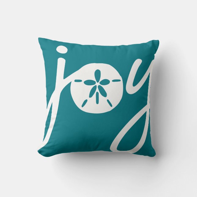 Sand Dollar Joy Throw Pillow (Front)