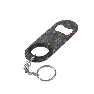Sand Dollar Lines Red Yellow Blue Mini Bottle Opener