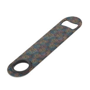 Sand Dollar Lines Red Yellow Blue Speed Bottle Opener