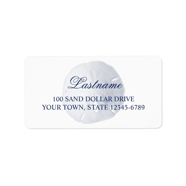 Sand Dollar Navy Blue Label (Front)