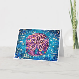 Sand Dollar Note Card <Blank Inside>