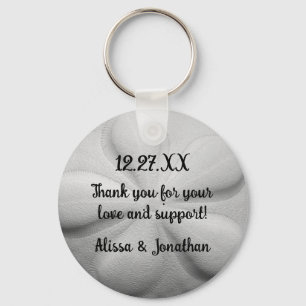 Sand Dollar Personalized Key Ring Wedding Favour
