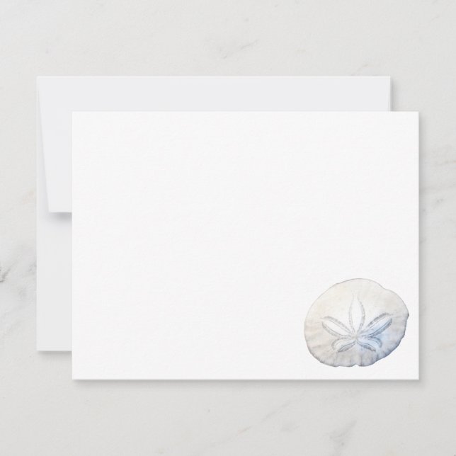 Sand Dollar Photo RSVP Card (Front)