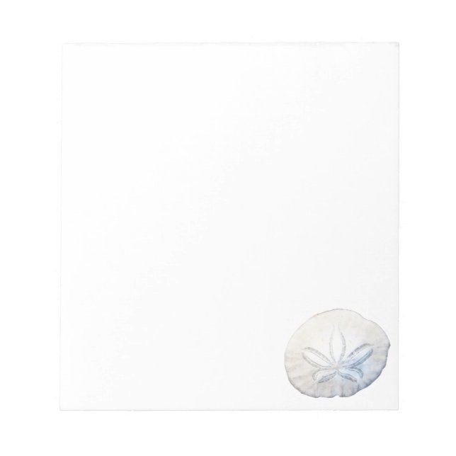 Sand Dollar Photo Stationery Notepad (Front)