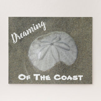 Sand Dollar Photo Wet Sand Beach Nature Coastal Jigsaw Puzzle