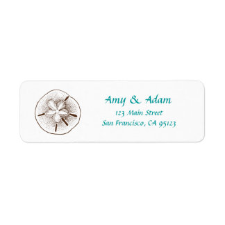 Sand Dollar Return Address Label