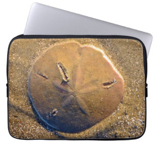 Sand Dollar Revealed On Beach Hilton Head Island Laptop Sleeve