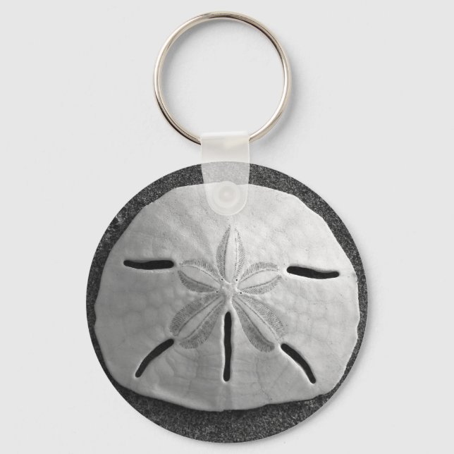 Sand Dollar Sea Shell Ocean Beach Keychain (Front)