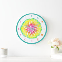 Sand Dollar Wall Clock